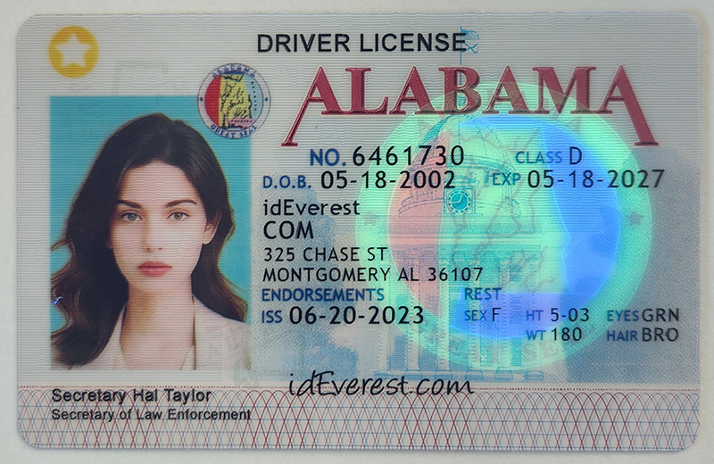 Fake Alabama ID