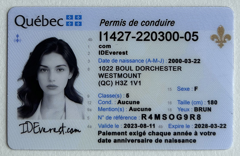 quebec fake id